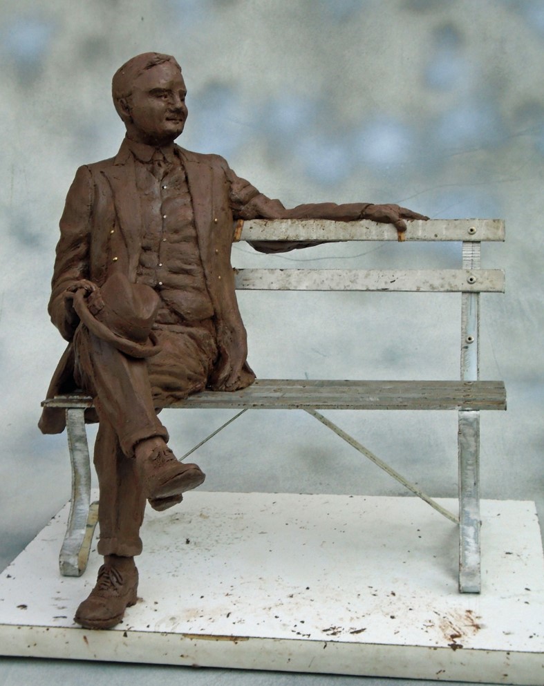Commission Finished Maquette of Herbert Hoover, Stephen Maxon, 2016